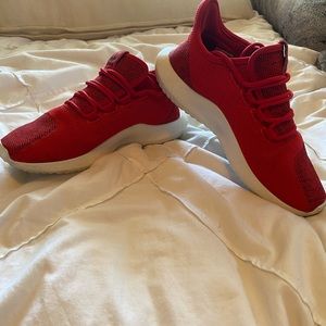RED ADIDAS SHOES
